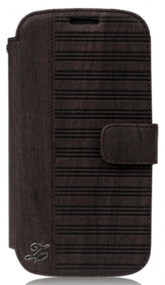 Чехол Zenus Masstige Woodlot Block Diary для Samsung Galaxy SIII I9300 темный шоколад