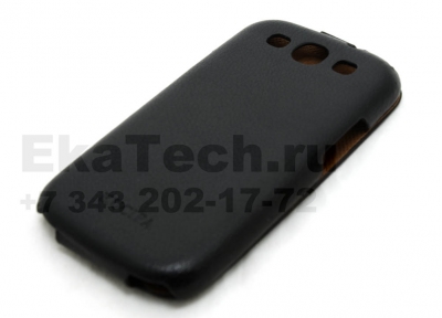 Чехол кожаный Kucipa для Samsung Galaxy SIII I9300 черный