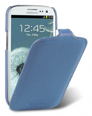 Чехол кожаный Melkco Jacka Type для Samsung Galaxy SIII I9300 синий