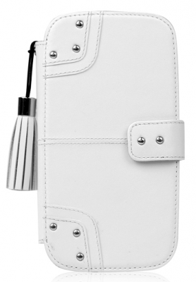 Чехол кожаный Zenus Prestige Bohemian F Diary для Samsung Galaxy SIII I9300 белый