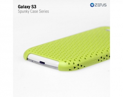 Чехол пластиковый Zenus Spunky для Samsung Galaxy SIII I9300 лаймовый