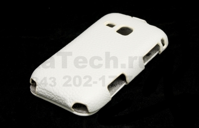 Чехол кожаный Melkco Jacka Type для Samsung Galaxy Mini 2 S6500 белый