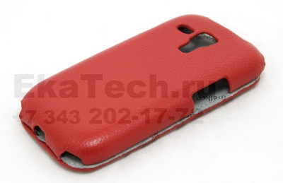 Чехол кожаный Melkco Jacka Type для Samsung Galaxy SIII Mini I8190 красный
