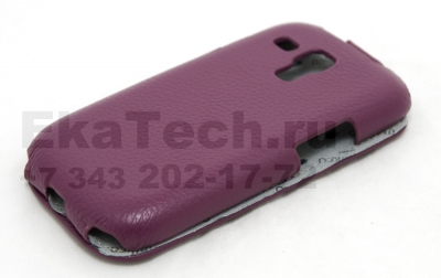 Чехол кожаный Melkco Jacka Type для Samsung Galaxy SIII Mini I8190 фиолетовый