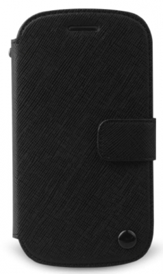 Чехол кожаный Zenus Prestige Minimal Diary для Samsung Galaxy SIII Mini I8190 черный