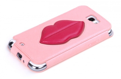 Чехол 8thdays Monroe Kiss Bar для Samsung Galaxy Note 2 N7100 светло-розовый