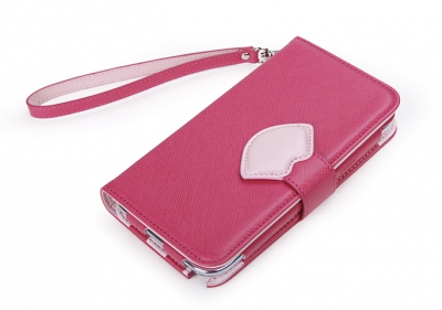 Чехол 8thdays Monroe Kiss Diary для Samsung Galaxy Note 2 N7100 ярко-розовый