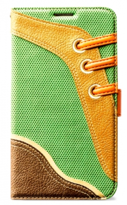 Чехол Zenus Masstige Sneakers Diary для Samsung Galaxy Note 2 N7100 зеленый