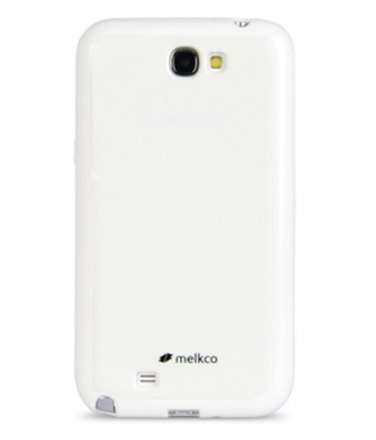 Чехол гелевый Melkco Poly Frame для Samsung Galaxy Note 2 N7100 белый