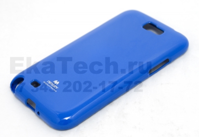 Чехол гелиевый Mercury Jelly для Samsung Galaxy Note 2 N7100 синий