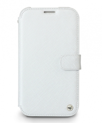 Чехол кожаный Zenus Prestige Minimal Diary для Samsung Galaxy Note 2 N7100 белый