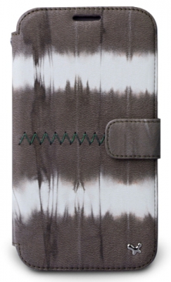 Чехол кожаный Zenus Prestige Tie Dying Diary для Samsung Galaxy Note 2 N7100 коричневый