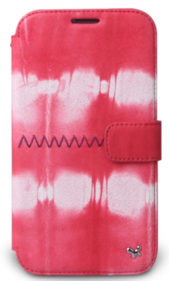 Чехол кожаный Zenus Prestige Tie Dying Diary для Samsung Galaxy Note 2 N7100 красный