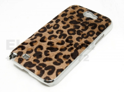 Чехол пластиковый JustinCase Leopard для Samsung Galaxy Note 2 N7100 коричневый