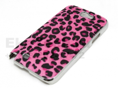 Чехол пластиковый JustinCase Leopard для Samsung Galaxy Note 2 N7100 розовый