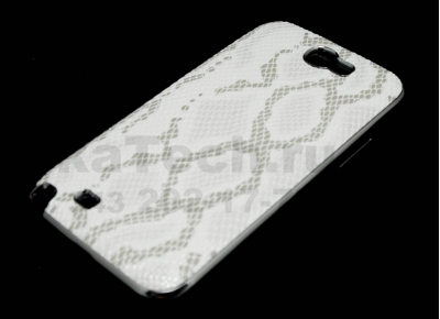 Чехол пластиковый JustinCase Snake для Samsung Galaxy Note 2 N7100 белый