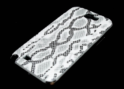 Чехол пластиковый JustinCase Snake для Samsung Galaxy Note 2 N7100 белый-черный