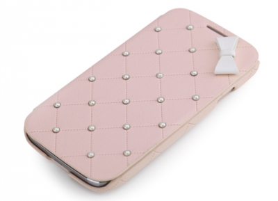 Чехол 8thdays Monroe Pearl Diary для Samsung Galaxy S4 i9500 светло-розовый