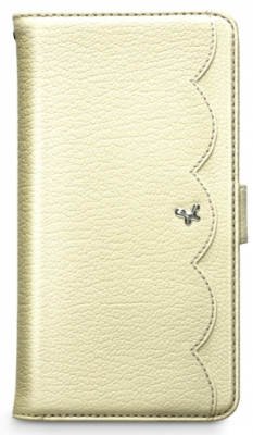 Чехол Zenus Masstige Pretty Lace Diary для Samsung Galaxy S4 i9500 бежевый