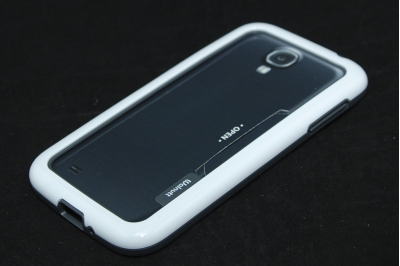 Чехол Zenus Wallnut Bumper для Samsung Galaxy S4 i9500 белый-графитовый