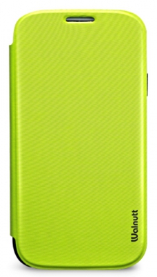 Чехол Zenus Wallnut Flip Jacket для Samsung Galaxy S4 i9500 лайм