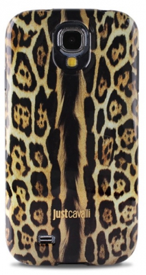 Чехол гелевый Just Cavalli Leopard для Samsung Galaxy S4 i9500 светлый