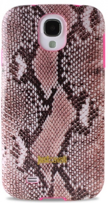 Чехол гелевый Just Cavalli Python для Samsung Galaxy S4 i9500 розовый