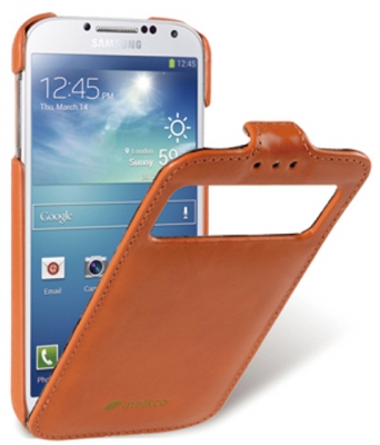 Чехол кожаный Melkco Jacka Type ID Epoca для Samsung Galaxy S4 i9500 оранжевый