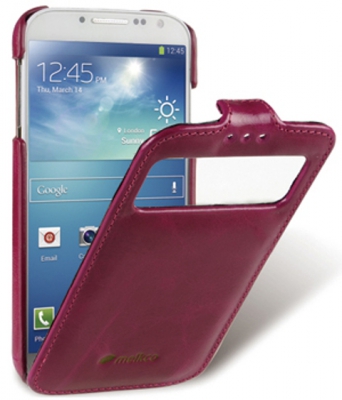 Чехол кожаный Melkco Jacka Type ID Epoca для Samsung Galaxy S4 i9500 пурпурный