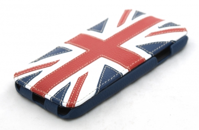 Чехол кожаный Melkco Jacka Type для Samsung Galaxy S4 i9500 флаг Великобритании