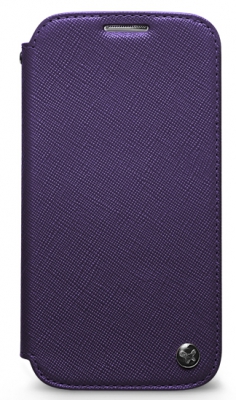 Чехол кожаный Zenus Prestige Minimal Diary для Samsung Galaxy S4 i9500 фиолетовый