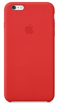 Чехол кожаный оригинальный для Apple iPhone 6 Plus 5.5 дюйма красный