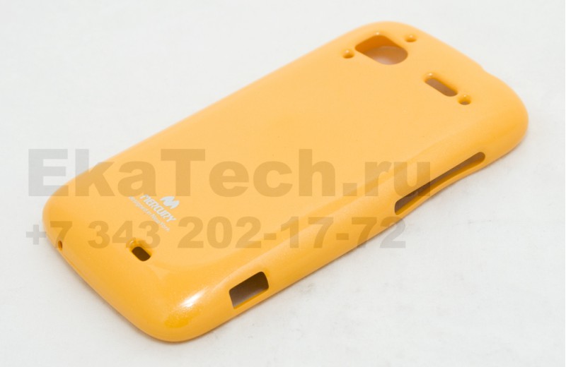 Чехол гелиевый Mercury Jelly для HTC Sensation желтый