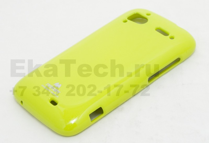 Чехол гелиевый Mercury Jelly для HTC Sensation зеленый