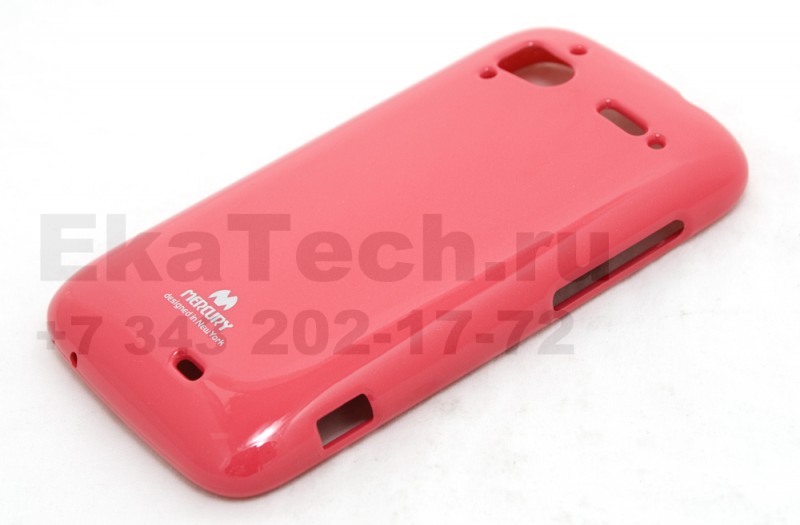 Чехол гелиевый Mercury Jelly для HTC Sensation ярко-розовый
