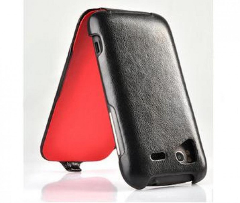 Чехол кожаный Capdase Capparel Forme CPHCZ710E-1019 для HTC Sensation черный-красный