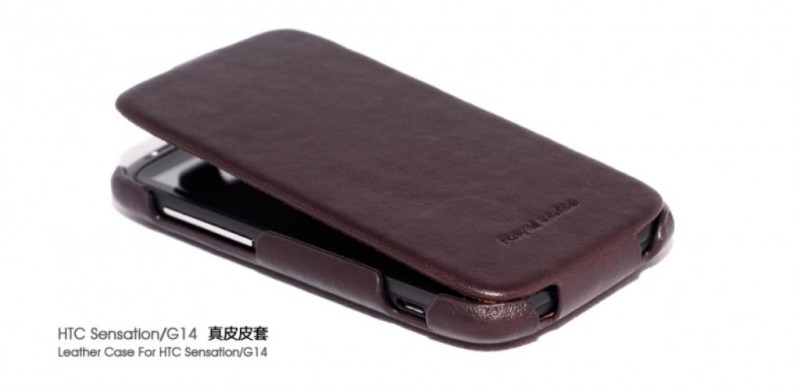 Чехол кожаный HOCO для HTC Sensation коричневый