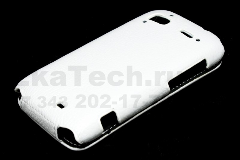 Чехол кожаный Melkco Jacka Type для HTC Sensation белый