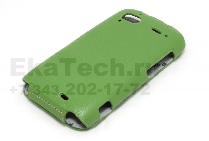 Чехол кожаный Melkco Jacka Type для HTC Sensation зеленый