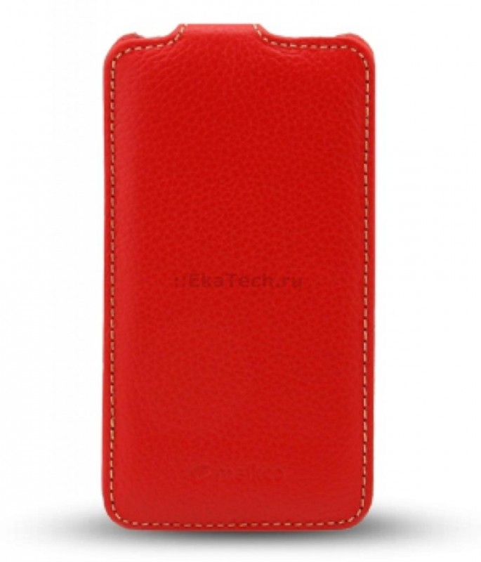 Чехол кожаный Melkco Jacka Type для HTC Sensation красный