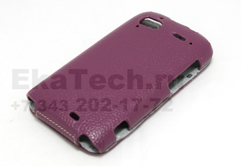 Чехол кожаный Melkco Jacka Type для HTC Sensation фиолетовый