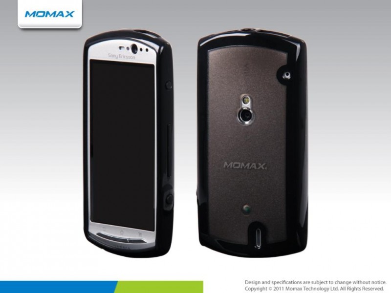 Чехол гелевый Momax iCase Pro для Sony Ericsson Xperia Neo черный