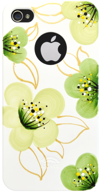 Чехол пластиковый iCover Cherry Blossoms для Apple iPhone 4