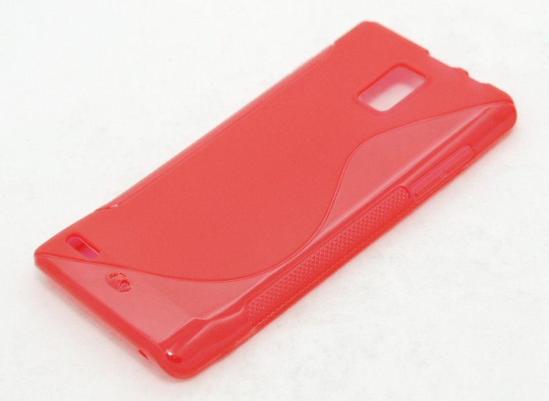 Чехол гелевый для Huawei Ascend P1 U9200 красный