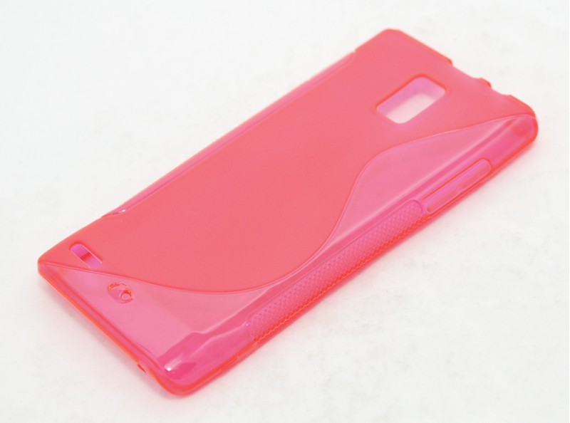 Чехол гелевый для Huawei Ascend P1 U9200 розовый