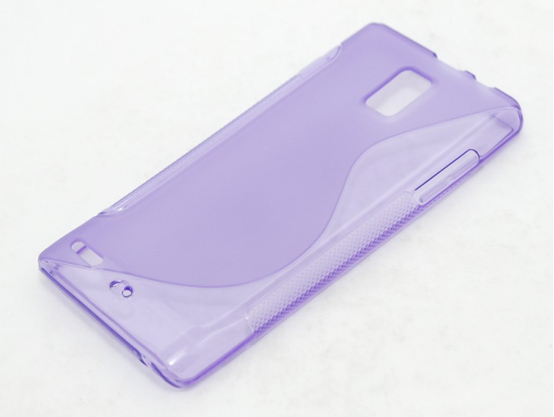 Чехол гелевый для Huawei Ascend P1 U9200 фиолетовый