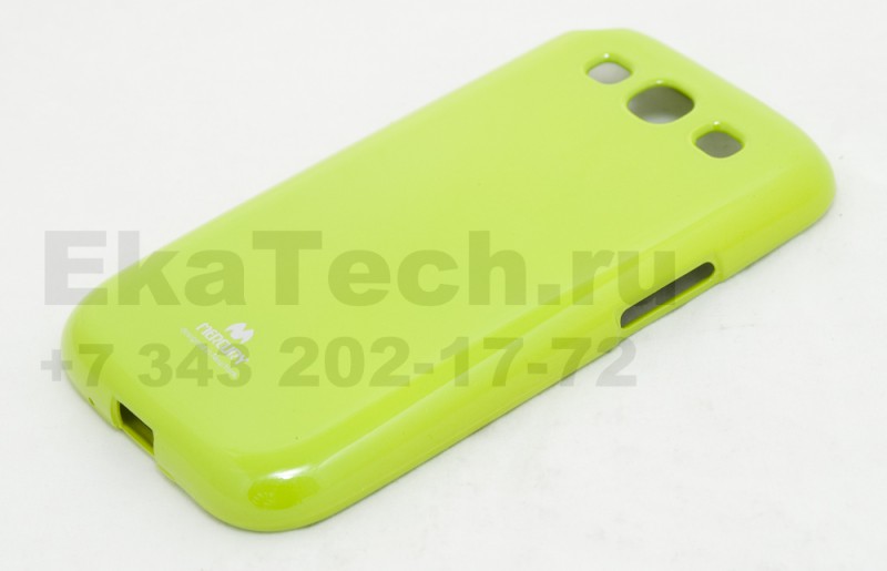 Чехол гелиевый Mercury Jelly для Samsung Galaxy SIII I9300 зеленый