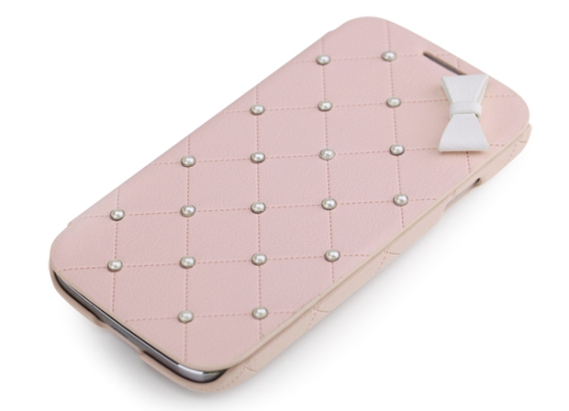 Чехол 8thdays Monroe Pearl Diary для Samsung Galaxy S4 i9500 светло-розовый