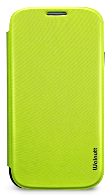 Чехол Zenus Wallnut Flip Jacket для Samsung Galaxy S4 i9500 лайм