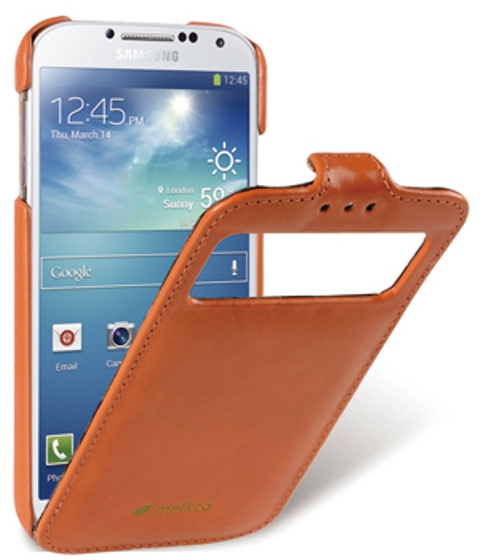Чехол кожаный Melkco Jacka Type ID Epoca для Samsung Galaxy S4 i9500 оранжевый